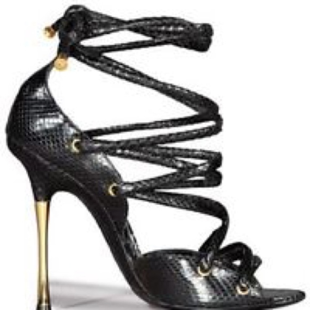 Tom Ford Snakeskin tie heels